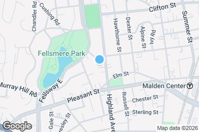 Map image of the property - 464 Highland Ave