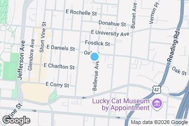 Map image of the property - 2659 Bellevue Ave