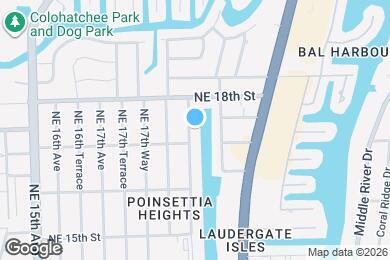 Map image of the property - 1712 NE 18th Ave