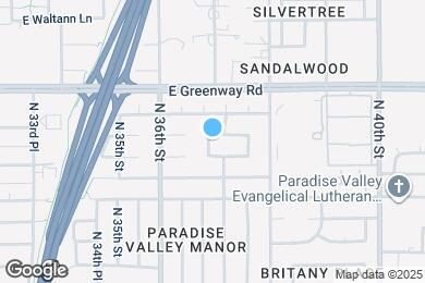 Map image of the property - 3701 E Greenway Ln