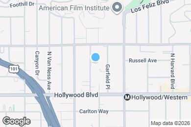 Map image of the property - 1816 N Gramercy Pl