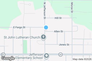 Map image of the property - 672 N Jefferson St