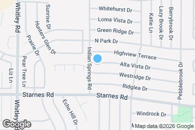 Map image of the property - 6408 Alta Vista Dr
