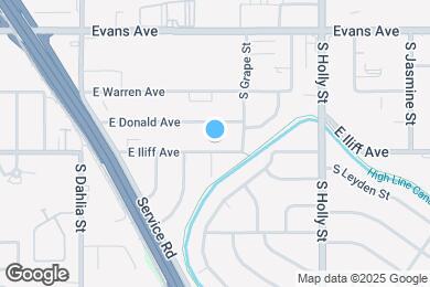 Map image of the property - 5245 E Iliff Ave