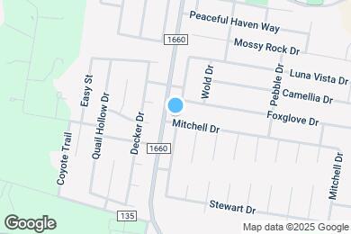 Map image of the property - 1100 Mitchell Dr