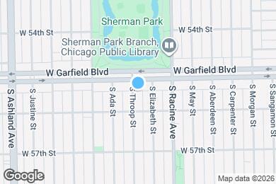 Map image of the property - 5519 S Throop St