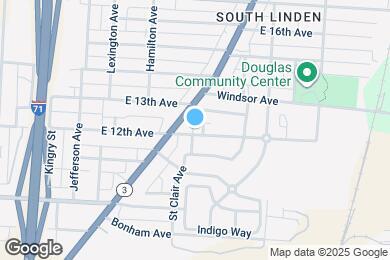 Map image of the property - 1066 E 12th Ave