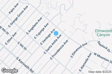 Map image of the property - 1061 E Santa Anita Ave