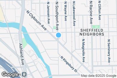 Map image of the property - 2129 N Southport Ave