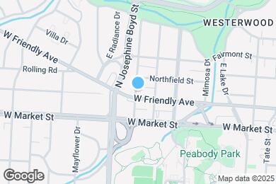 Map image of the property - 1510 W Friendly Ave