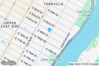 Map image of the property - 1523 York Ave