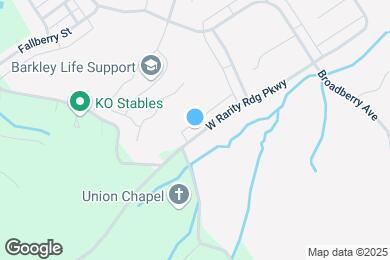 Map image of the property - 107 W Rarity Rdg Pkwy