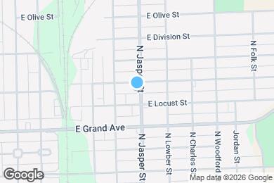 Map image of the property - 1439 N Jasper St