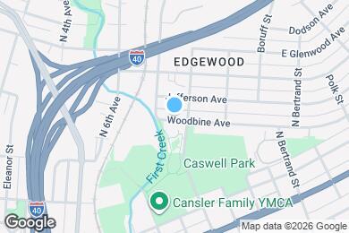 Map image of the property - 1415 Woodbine Ave