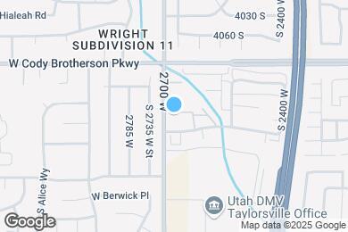 Map image of the property - 4165 S 2700 W