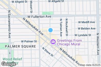 Map image of the property - 2233 N Washtenaw Ave