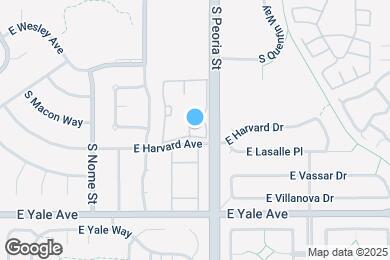 Map image of the property - 12083 E Harvard Ave