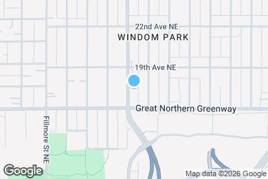 Map image of the property - 1821 Johnson St NE