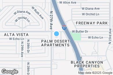 Map image of the property - Palm Desert Apartments