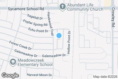 Map image of the property - 7633 Hollow Forest Dr