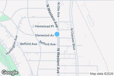 Map image of the property - 1100 Glenwood Ave