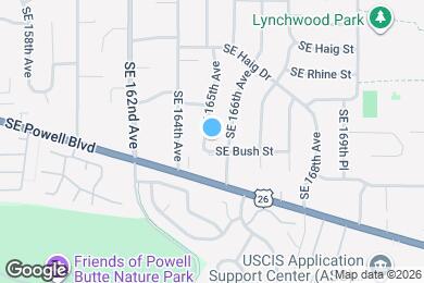 Map image of the property - 3736 SE 165th Ave