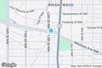 Map image of the property - 1222 Missouri Ave NW