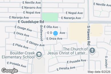 Map image of the property - 8146 E Onza Ave