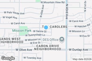 Map image of the property - 4422 W Sanna St