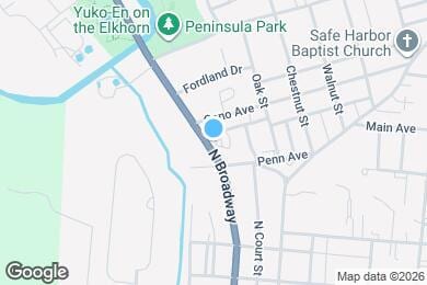 Map image of the property - 418 N Broadway St