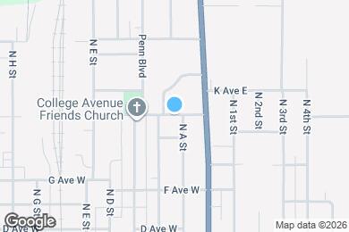 Map image of the property - 206 College Ave