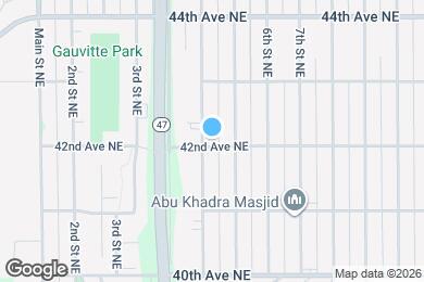 Map image of the property - 401 42nd Ave NE