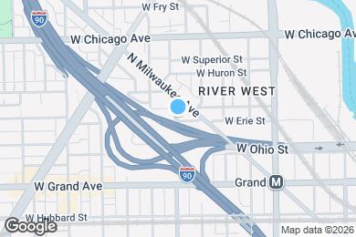 Map image of the property - 950 W Erie St