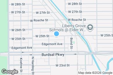 Map image of the property - 1227 W 25th St