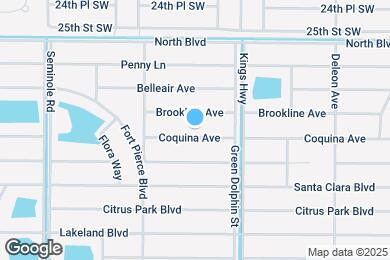 Map image of the property - 7500 Coquina Ave