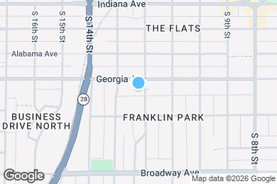 Map image of the property - 1418 S 12th St