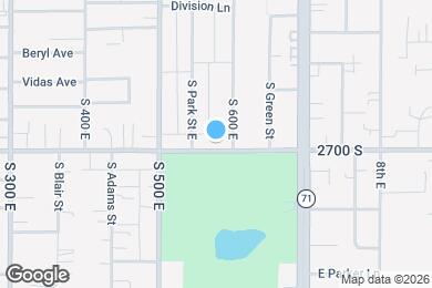 Map image of the property - 571 E 2700 S