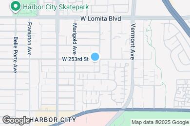 Map image of the property - 1036 W 253rd St