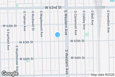 Map image of the property - 6446 S Artesian Ave
