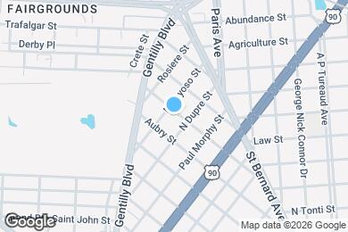 Map image of the property - 2822 O'Reilly St