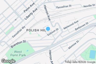 Map image of the property - 341 Downing St