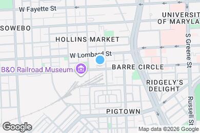 Map image of the property - 846 W Pratt St