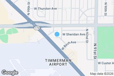 Map image of the property - 9529 W Beckett Ave