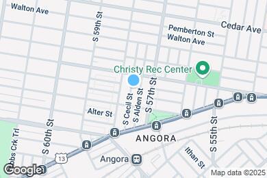 Map image of the property - 823 S Cecil St