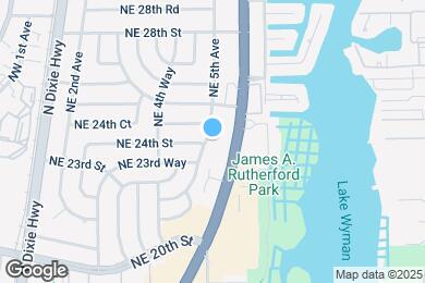 Map image of the property - 2402 NE 5th Ave