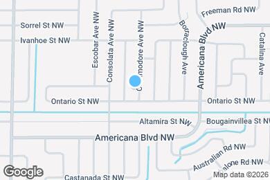 Map image of the property - 412 Commodore Ave NW