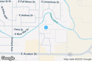 Map image of the property - 895 E Folgado Ct
