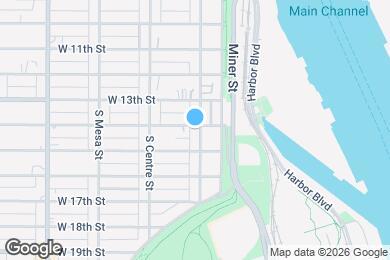 Map image of the property - 1401 S Palos Verdes St