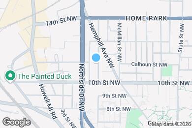 Map image of the property - 1032 Curran St NW