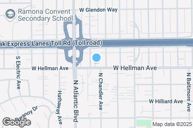 Map image of the property - 817 W Hellman Ave